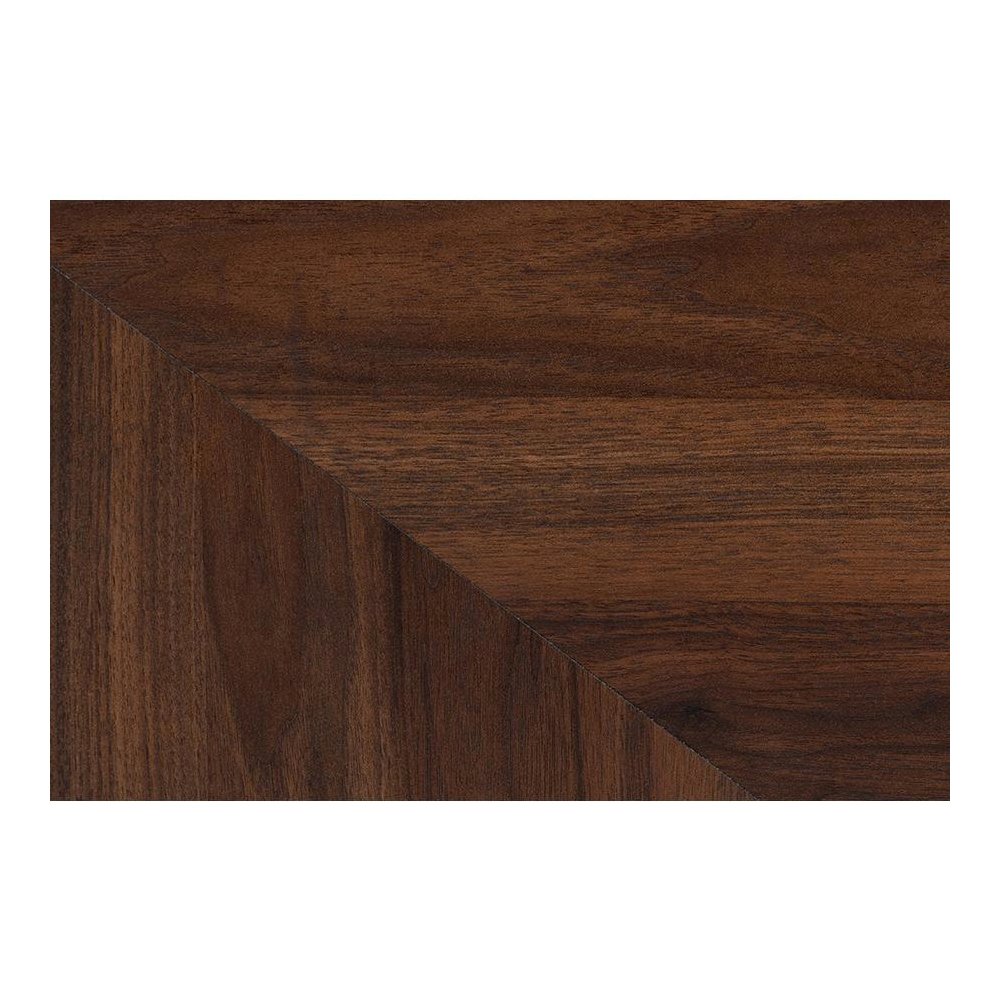 Transitional Walnut Brown Finished Wood 6-Drawer Dresser
