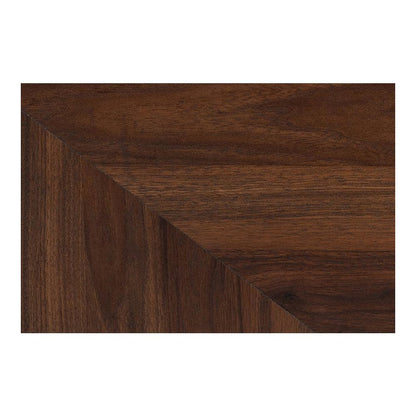 Transitional Walnut Brown Finished Wood 6-Drawer Dresser