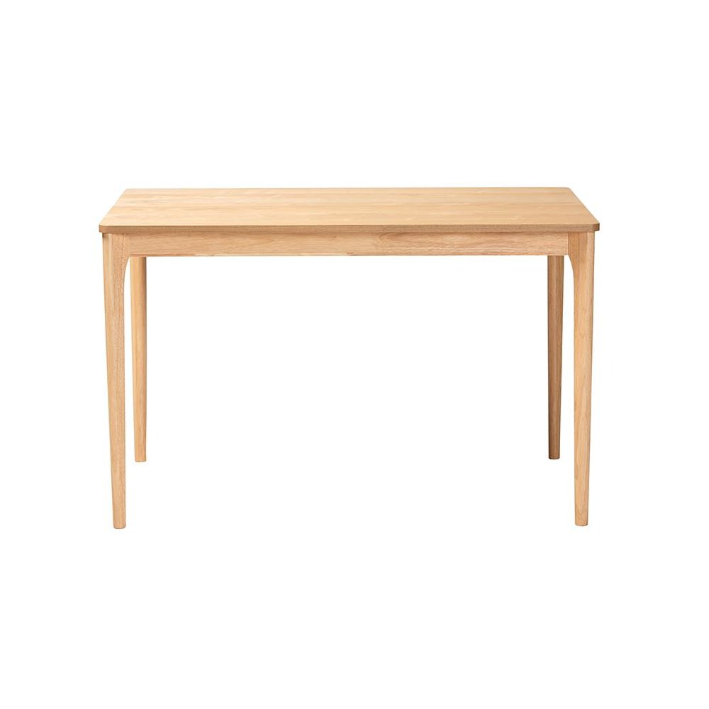 Baxton Studio Sherwin Mid-Century Modern Natural Oak Finished Wood Dining Table