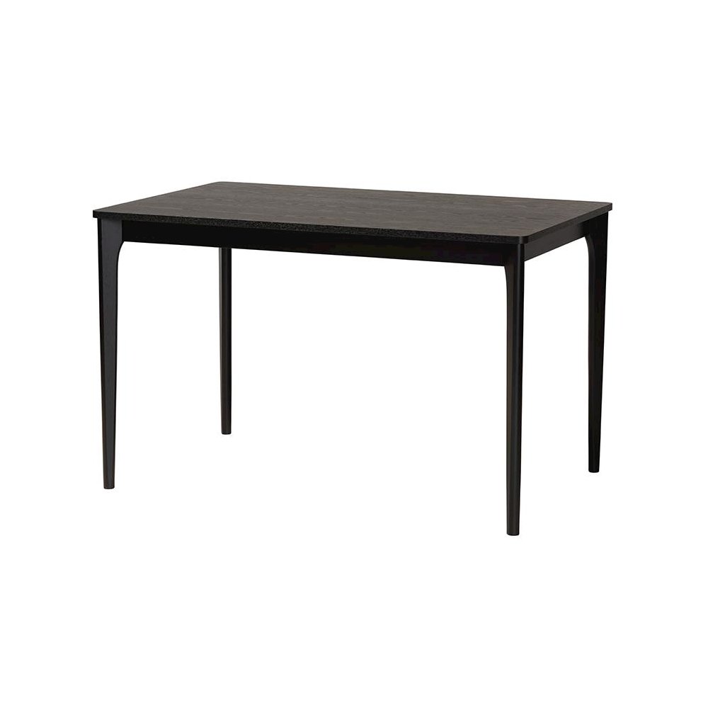 Baxton Studio Sherwin Mid-Century Modern Black Finished Wood Dining Table