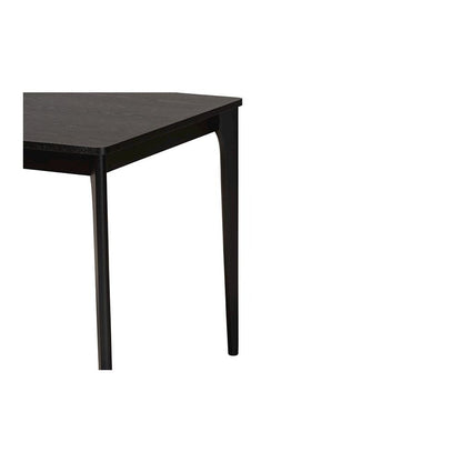 Baxton Studio Sherwin Mid-Century Modern Black Finished Wood Dining Table