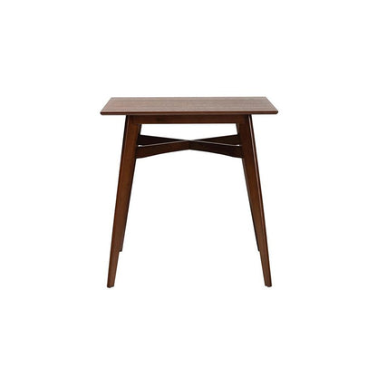 Leena Mid-Century Modern Walnut Brown Finished Wood Counter Height Pub Table