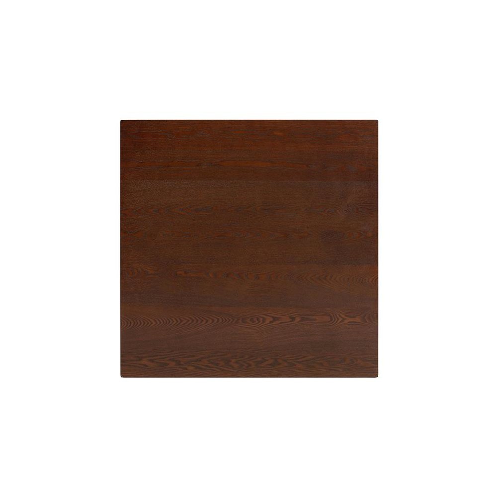 Leena Mid-Century Modern Walnut Brown Finished Wood Counter Height Pub Table