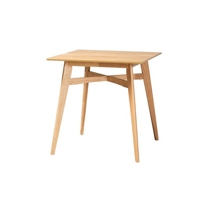 Leena Mid-Century Modern Natural Oak Finished Wood Counter Height Pub Table