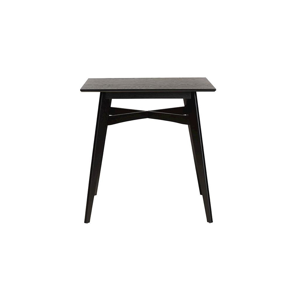 Leena Mid-Century Modern Black Finished Wood Counter Height Pub Table