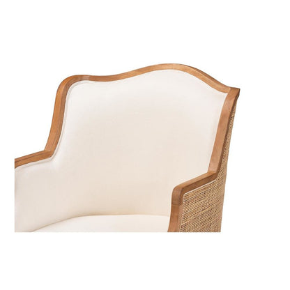 Honey Oak Finished Wood Accent Chair