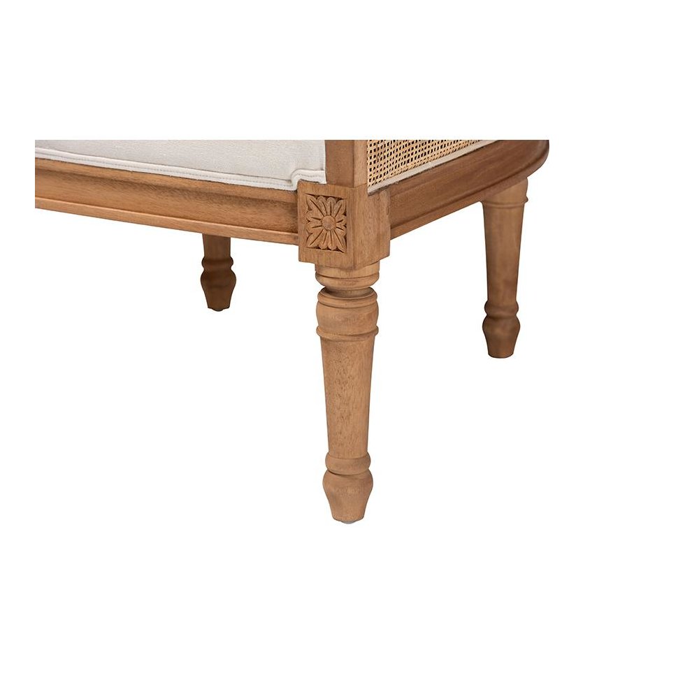 Honey Oak Finished Wood Accent Chair
