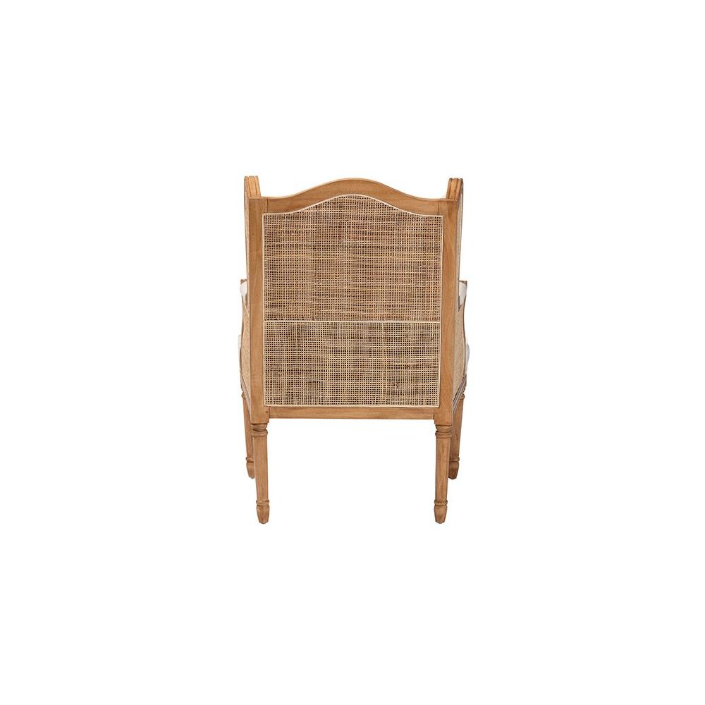 Honey Oak Finished Wood Accent Chair