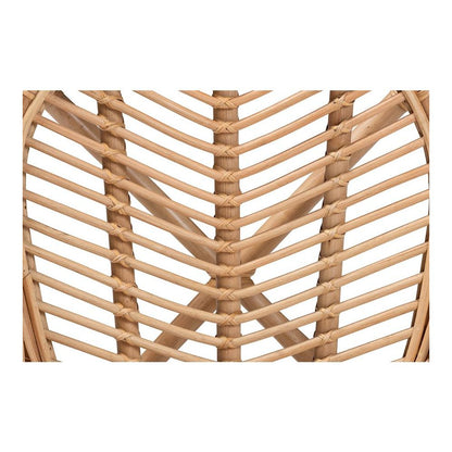 bali & pari Eliava Modern Bohemian Natural Rattan Flower Accent Chair