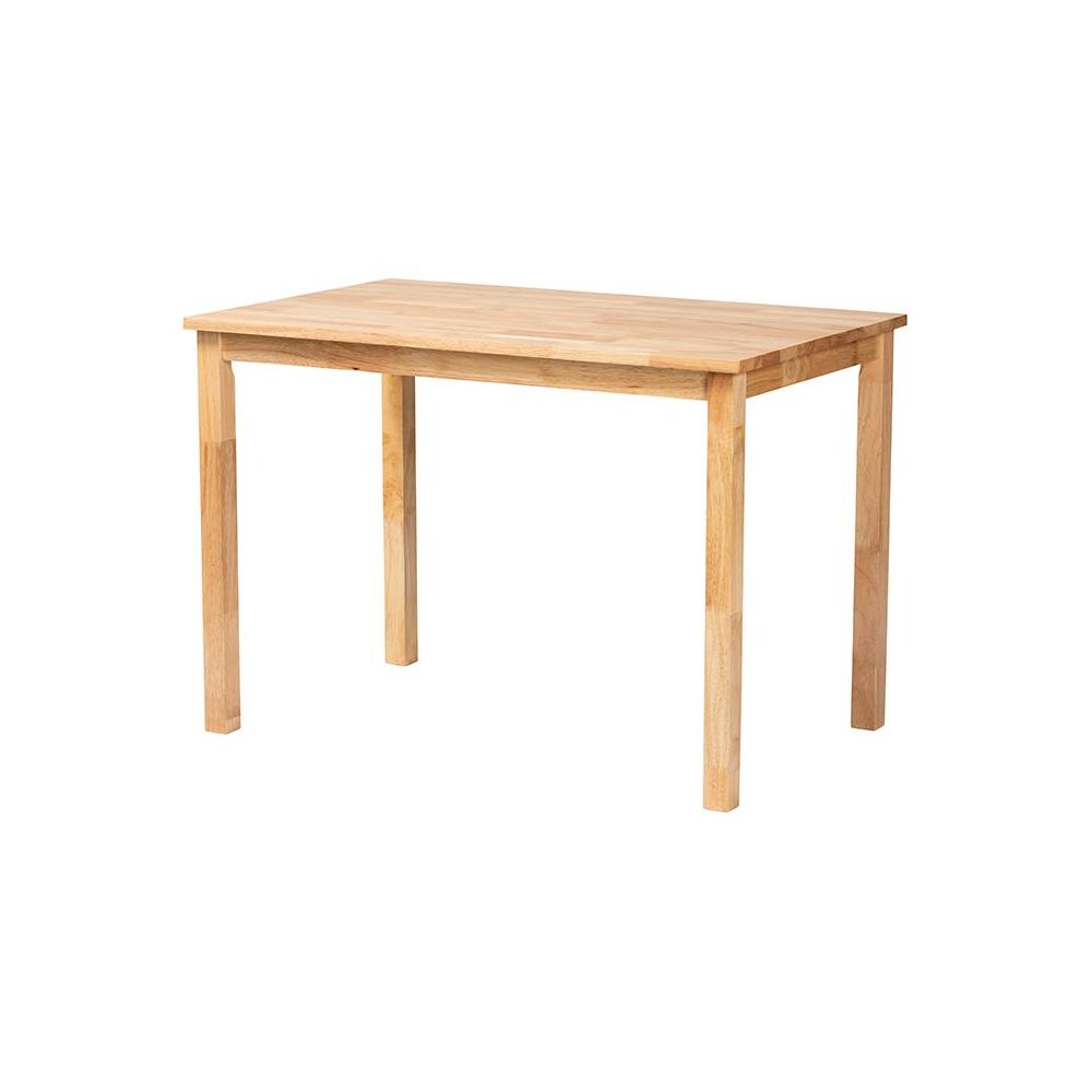 Baxton Studio Eveline Modern Natural Brown Finished Wood 43-Inch Dining Table