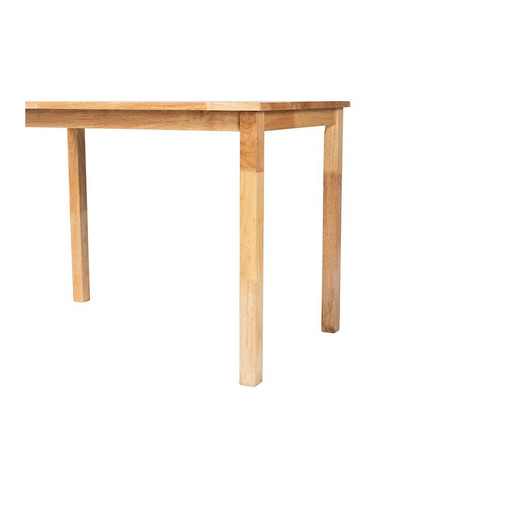 Baxton Studio Eveline Modern Natural Brown Finished Wood 43-Inch Dining Table