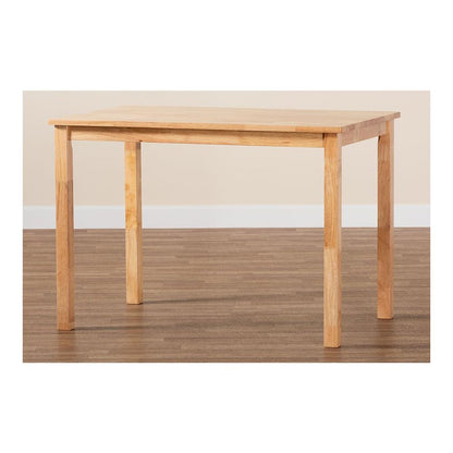 Baxton Studio Eveline Modern Natural Brown Finished Wood 43-Inch Dining Table