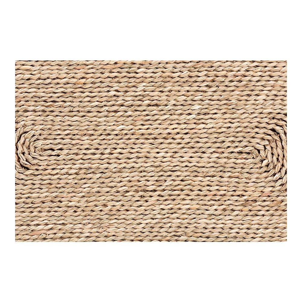 Adonica Modern Bohemian Natural Brown Jute and Wood End Table