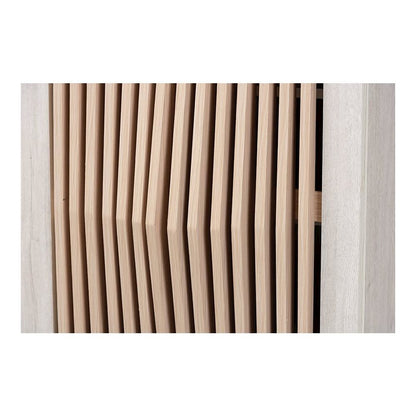 Modern Transitional Light Grey and Brown Wood 2-Door Storage Cabinet