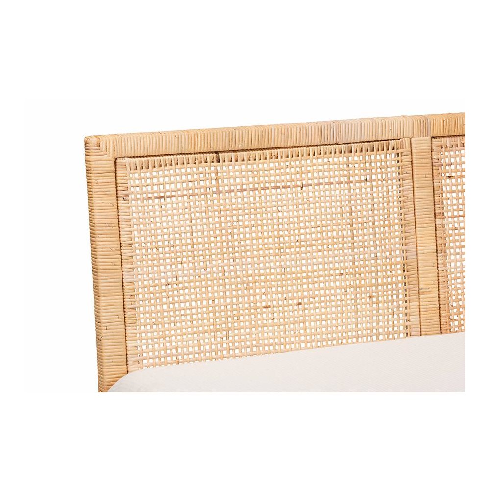 Kalimantan Bohemian Light Honey Rattan 2-Piece Banquette Set