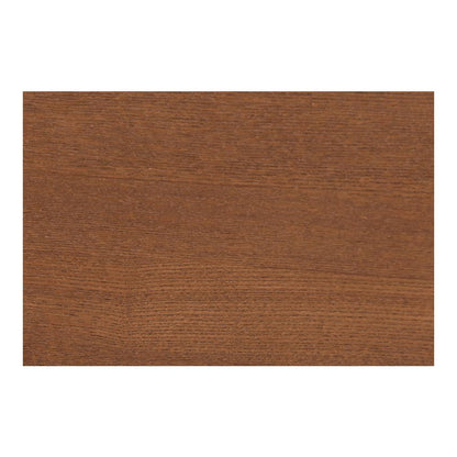 Walnut Brown Wood Queen Size Platform Bed With Floating Side Table