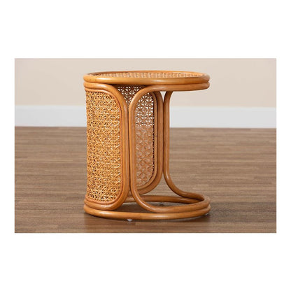 Eldon Bohemian Honey Rattan End Table