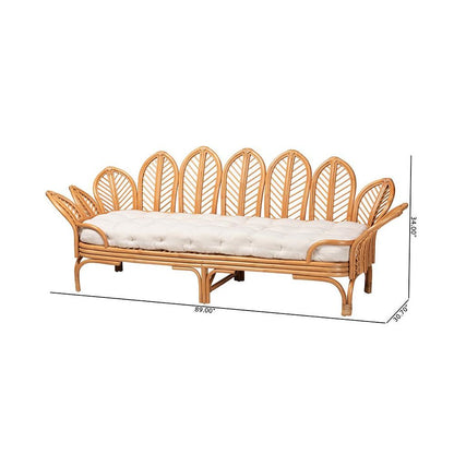 Loften Bohemian Light Honey Rattan Daybed