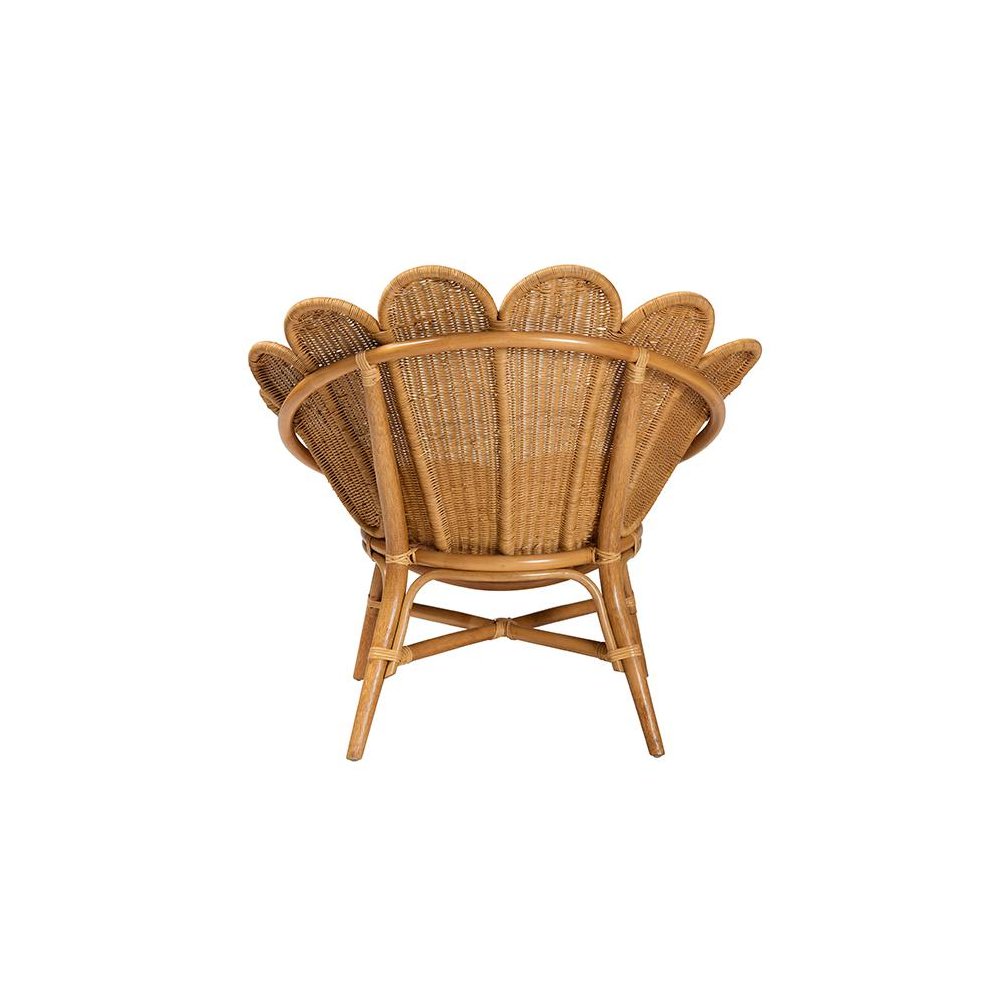 Blossom Bohemian Honey Rattan Accent Flower Chair