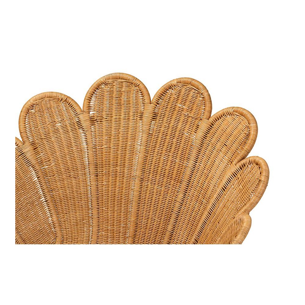 Blossom Bohemian Honey Rattan Accent Flower Chair