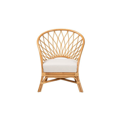 Emmeline Bohemian Honey Rattan Accent Chair