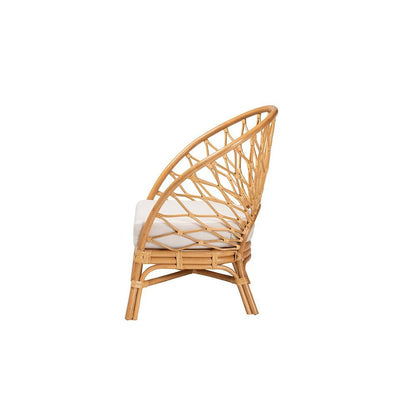 Emmeline Bohemian Honey Rattan Accent Chair