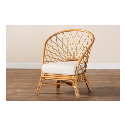 Emmeline Bohemian Honey Rattan Accent Chair