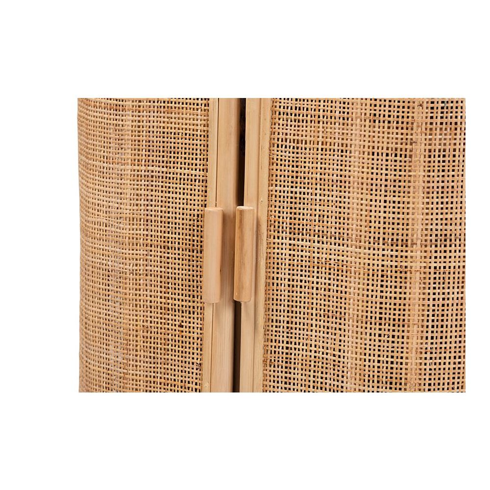 Yanka Bohemian Natural Rattan Storage Cabinet