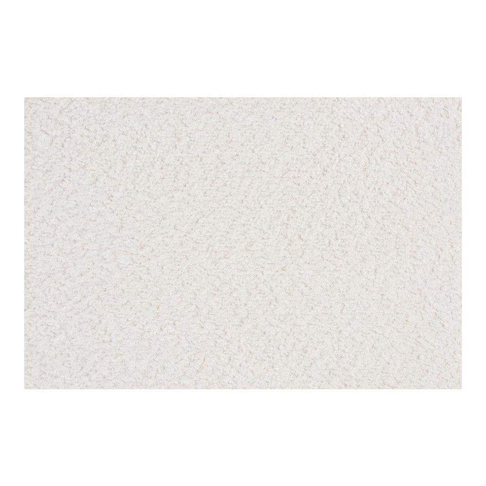 Bonilla Modern White Teddy-Bear Fabric and Rubberwood 2-Drawer Nightstand