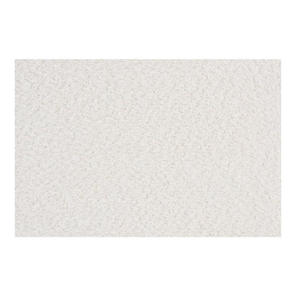 Bonilla Modern White Teddy-Bear Fabric and Rubberwood 2-Drawer Nightstand