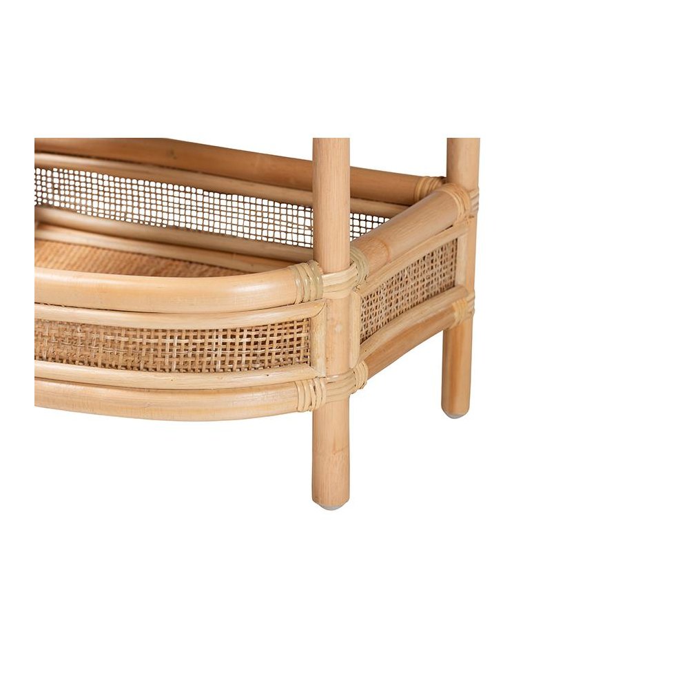 Divitia Bohemian Natural Rattan 1-Drawer Nightstand