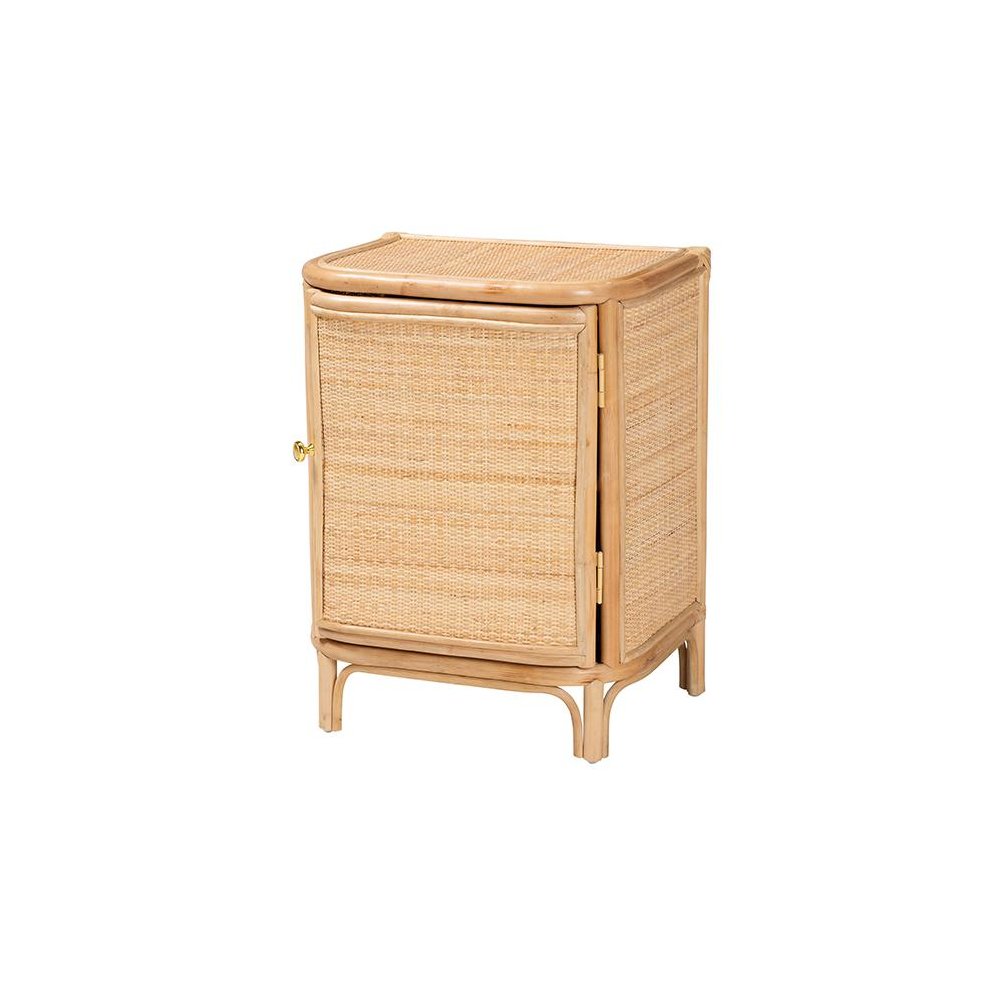 Kiara Bohemian Natural Rattan Nightstand