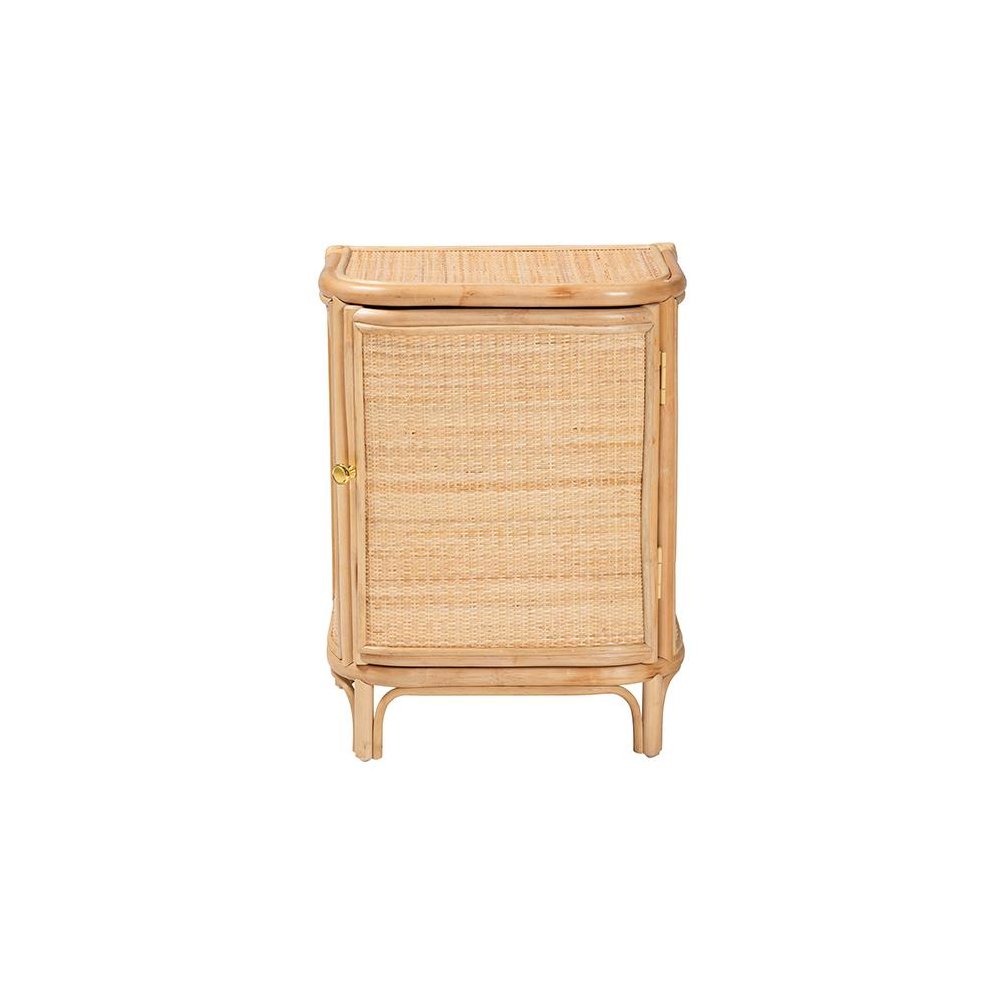 Kiara Bohemian Natural Rattan Nightstand