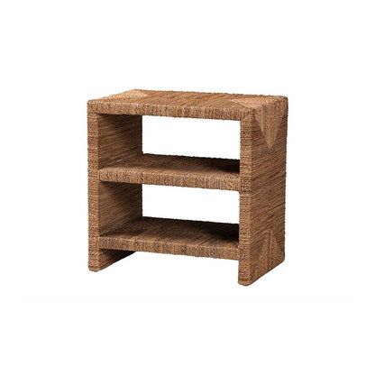 Liza Bohemian Natural Seagrass End Table