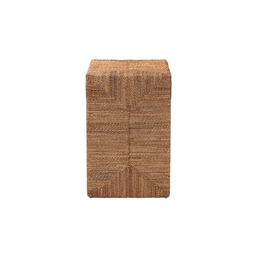 Liza Bohemian Natural Seagrass End Table