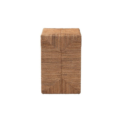 Liza Bohemian Natural Seagrass End Table