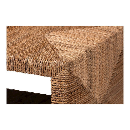 Liza Bohemian Natural Seagrass End Table