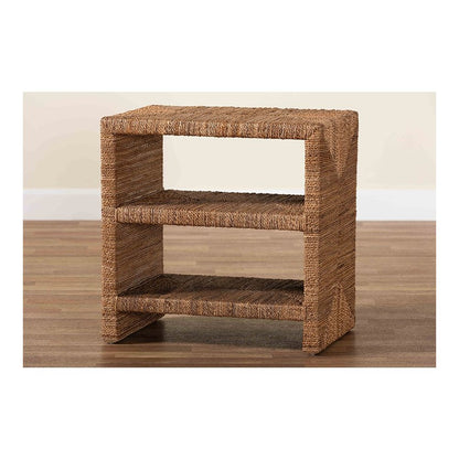 Liza Bohemian Natural Seagrass End Table