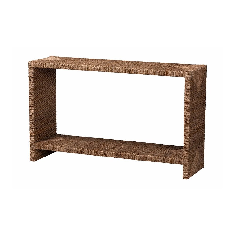 Liza Bohemian Natural Seagrass Console Table