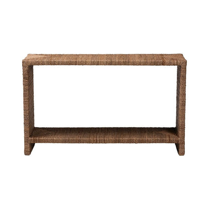 Liza Bohemian Natural Seagrass Console Table