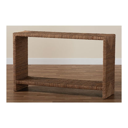 Liza Bohemian Natural Seagrass Console Table