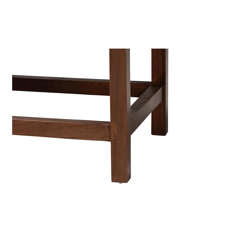 Liza Bohemian Natural Seagrass and Wood Accent Bench
