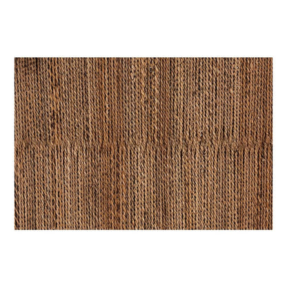 Liza Bohemian Natural Seagrass and Wood Accent Bench