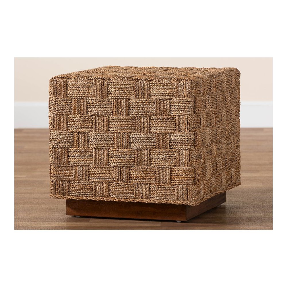 bali & pari Karina Bohemian Natural Seagrass End Table