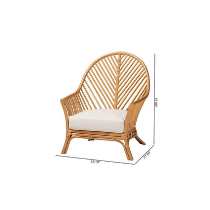 Lisabon Bohemian Light Honey Rattan Arm Chair