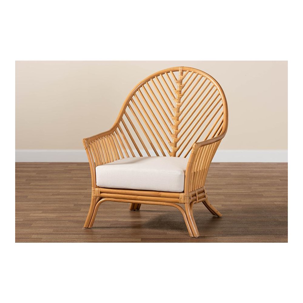 Lisabon Bohemian Light Honey Rattan Arm Chair