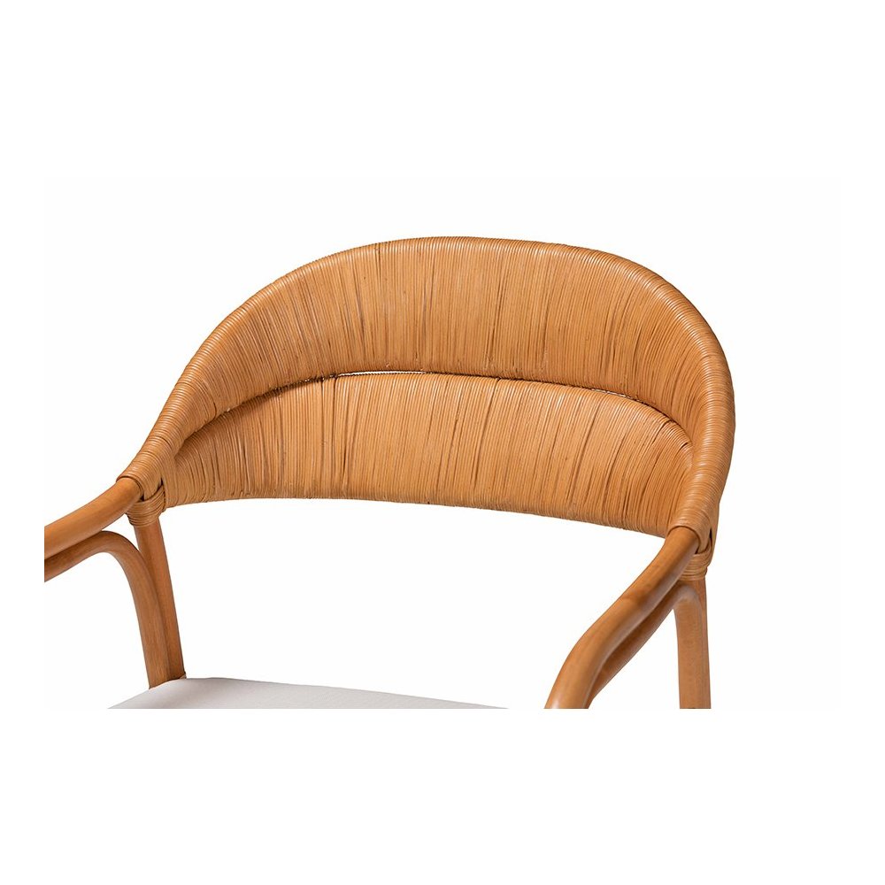Marisa Bohemian Light Honey Rattan Arm Chair