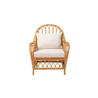 Reina Bohemian Light Honey Rattan Arm Chair