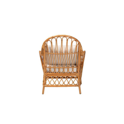 Reina Bohemian Light Honey Rattan Arm Chair