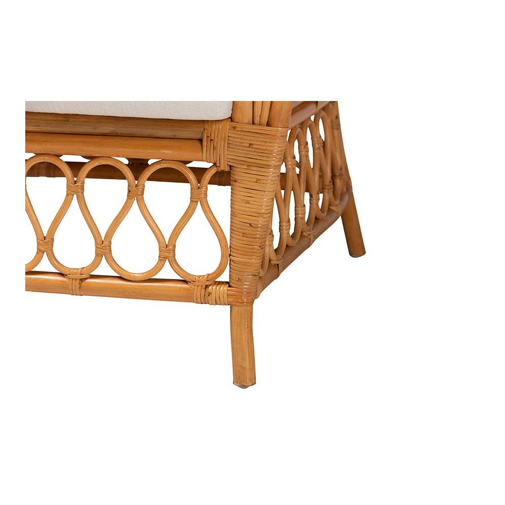 Reina Bohemian Light Honey Rattan Arm Chair